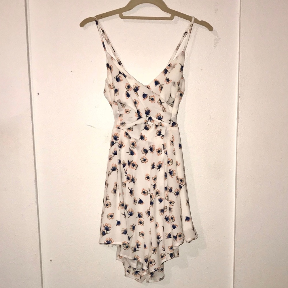 White Floral Romper